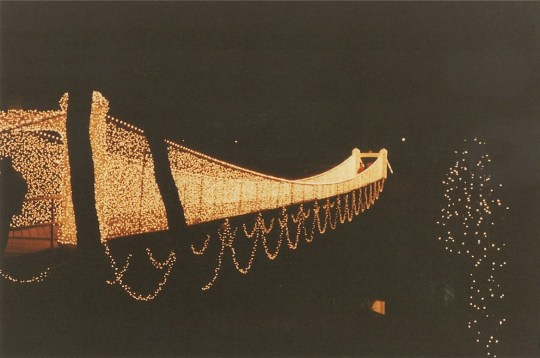 Christmas lights on bridge in Kingfisher 2001